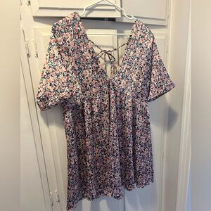 Floral mini dress